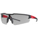 Safety Glasses Anti-Scratch, Gray Lens, Half-Frame, Wraparound