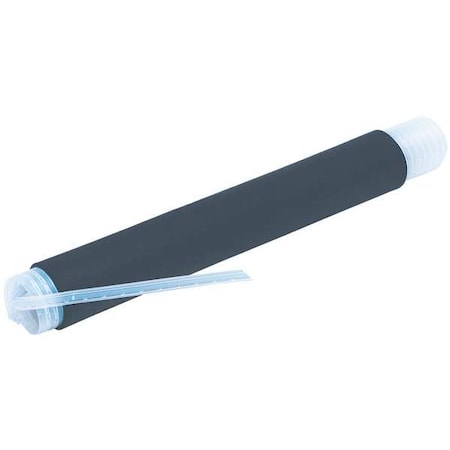 Cold Shrink Tube, Medium Wall, Not Rated I.D. Shrink Ratio, 0.56 in I.D. Before Shrinking, Gray