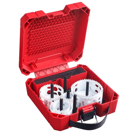 9 pc. HOLE DOZER with Carbide Teeth Large Diameter Hole Saw Kit
