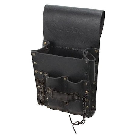 Tool Pouch,Leather,5 Pocket