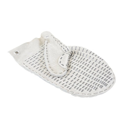 Drain Cleaning Mitt, Left-Hand, Leather with Steel Studs