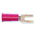 Fork Terminal, #6 Stud Size, 18 AWG, 600 V, Vinyl Insulated, Red, Crimp Termination Only, 100 PK