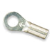 Ring Terminal, #8 Stud Size, 18 AWG, 600 V, Bare Insulated, Bare, Crimp Termination Only, 100 PK