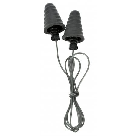 E-A-R Skull Screws, Reusable Corded Earplugs, Cone Shape, Silver, 32 dB NRR, Med, 120PK