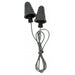 E-A-R Skull Screws, Reusable Corded Earplugs, Cone Shape, Silver, 32 dB NRR, Med, 120PK
