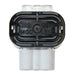 Insulation-Displacement Wire Connector, 18 AWG Max, 3 Port, Black, Polycarbonate Insulation, 600 V