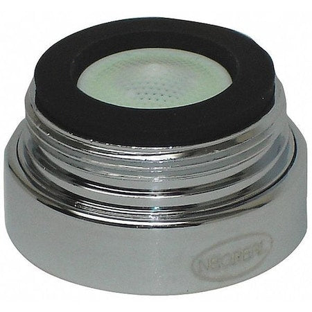 0.5 gpm Outlet, 15/16"-27 Thread Size, Chrome, Brass