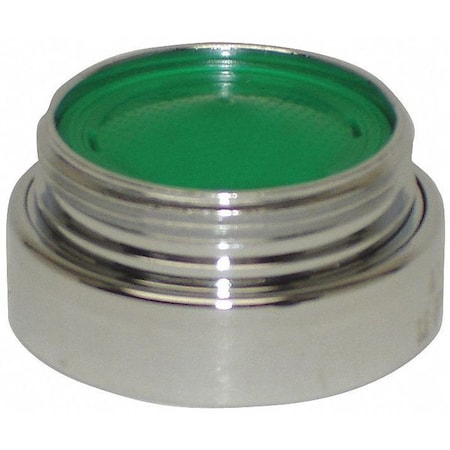 1.5 gpm Outlet, 15/16"-27 Thread Size, Chrome, Brass