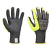 Knit Gloves, Cut Level A4 ,Double Dipped ,Nitrile ,Sandy ,L ( 9 ) 1 PR