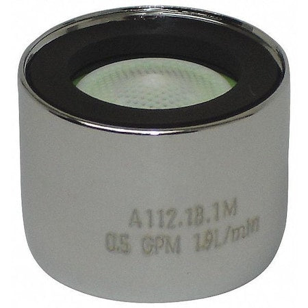 0.5 gpm Outlet, 15/16"-27 Thread Size, Chrome, Brass