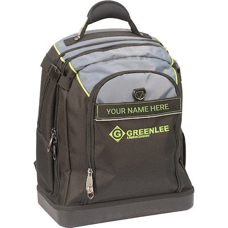 Tool Backpack, Black, Polyester, 27 Pockets