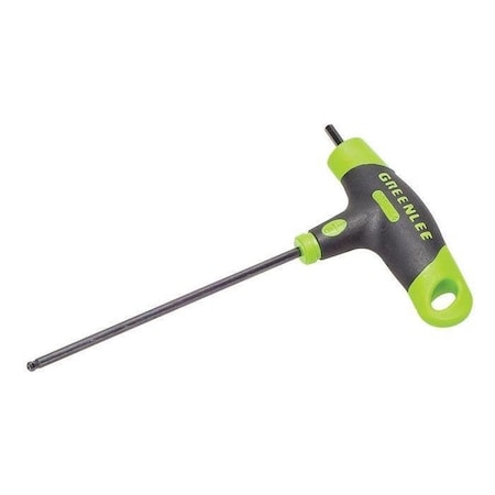 SAE Plain Ball Hex Key Hex Key, 1/8" Tip Size, 4 5/64 in Long, 1 11/16 in Short