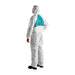 Hooded Disposable Coveralls, M, White, SMMMS