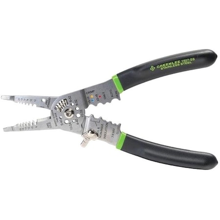 8 7/8 in Wire Stripper Solid: 8 to 18 AWG, Stranded: 10 to 20 AWG