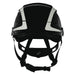 SecureFit Safety Helmet, Front Brim, Type 1, Class C, Reflective, Vented, Ractchet (6-point), Black