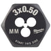 Hex Threading Die, M3x0.5, Metric