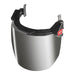 Face Shield, Silver Visor, Polycarbonate, Locking Detents Suspension