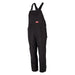 Bib Overall, Nylon, Polyester, Black, Medium Regular