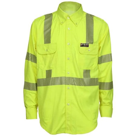 Men's FR Long Sleeve Shirt, 8.9 cal/sq cm, XL, Summit Breeze(R)