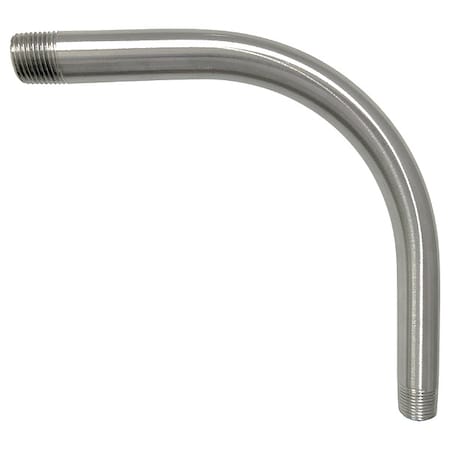 IMC 90 Deg Elbow, 4 in, Threaded, Aluminum, Plain, Silver