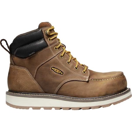 Men's 6-Inch Work Boot, 10, Carbon Fiber Toe, 6 in H, Brown, 1023222