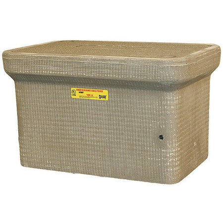 Underground Enclosure Assembly, Blank Cover, 12 in H, 20-1/4 in L, 13-3/8 in W, 15,000 lb