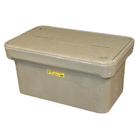 Underground Enclosure Assembly, Communications Cover, 12 in H, 25 in L, 15-1/2 in W, 8,000 lb
