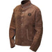 Welding Jacket, Split Cowhide, Brown, M