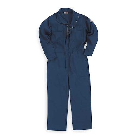 Coverall, 4.4 cal/sq cm ATPV, L, 30 in Inseam, Nomex(R) IIIA, Zipper