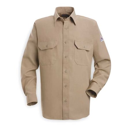 Men's Flame-Resistant Collared Shirt, 4.4 cal/sq cm, L, Nomex(R)