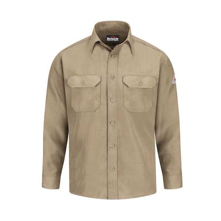 Men's Flame-Resistant Collared Shirt, 4.4 cal/sq cm, 2XL, Nomex(R)