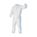 Cleanroom Coveralls,2XL,White,SMS,PK25