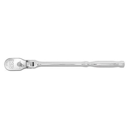 1/2" Drive Style Hand Ratchet, 15" L, Chrome Finish, 1/2" Drive, 15 in Pear Hand Ratchet, Chrome