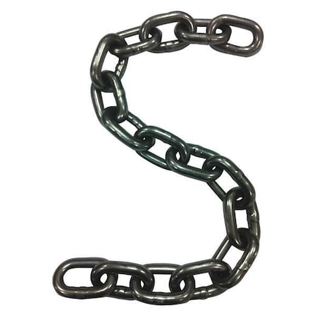 Proof Coil Chain,Natural,92 ft L,1900 lb