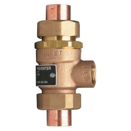 Backflow Preventer,Size 3/4",175 psi