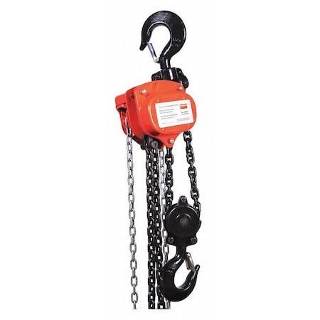 Manual Chain Hoist,6000 lb.,Lift 15 ft.