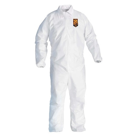 Liq Parti Protect Covall ZipFrnt Elas WrisAnkl WHT LG 25/Cs