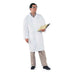KleenGuard A40 Disposable Lab Coat, Microporous Film Laminate, Snaps Closure, White, XL, 30 PK