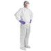 Coveralls,L,Wht,Non-Woven Lam,PK25