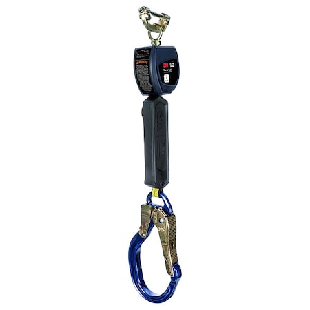 Nano-Lok Personal Self Retracting Lifeline, Quick-Connect, Steel, 1 Leg(s), 420 lb Weight Capacity