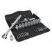 1/2" Drive Ratchet Set Torx(R), Metric 28 Pieces 10 mm to 19 mm , Chrome