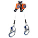 DBI SALA Self Retracting Lifeline, 7 ft Length, Quick-Connect, Steel, 2 Leg(s)