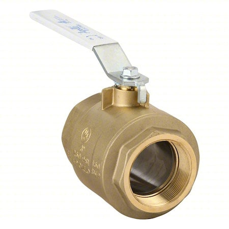 Manual 2-Way Ball Valve,NPT,Brass