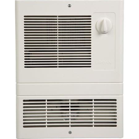 Electric Wall Heater, 1000 W, 120/240VAC, White