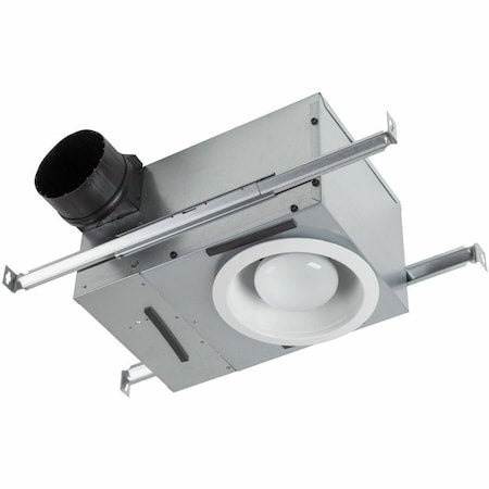 Ceiling Recessed Fan, 70 cfm cfm, 4 in Duct Dia., 120V AC, With Light