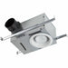 Ceiling Recessed Fan, 70 cfm cfm, 4 in Duct Dia., 120V AC, With Light
