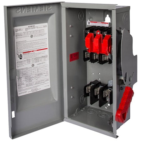 Fusible, Safety Switch, Heavy Duty Duty, 600 V, 3PST, NEMA 1