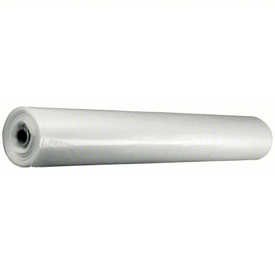 POLAR PLASTICS Construction Film: Std Duty, 4 mil Thick, 8 1/3 ft Wd, 100 ft Lg, Clear, Polyethylene