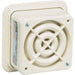 Signaling Device, Horn, Continuous, 120V AC, 64 to 88dB, ABS Plastic, White, Surface Mount