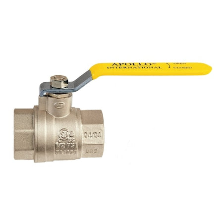 Manual 2-Way Ball Valve,NPT,Brass